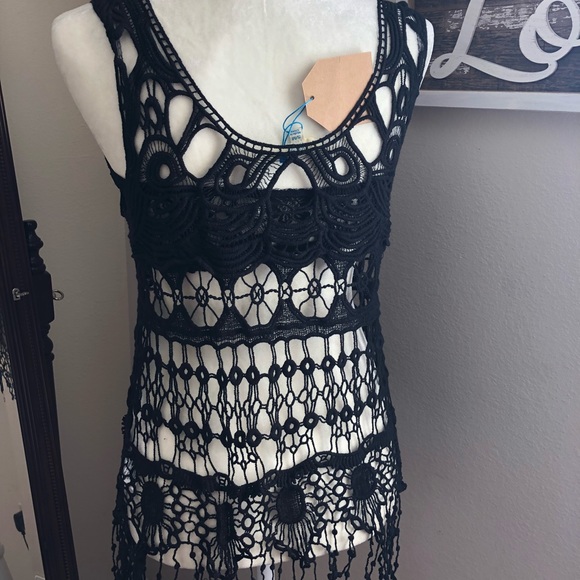 Clearance🎉Black Lace Cover Up - Picture 4 of 7